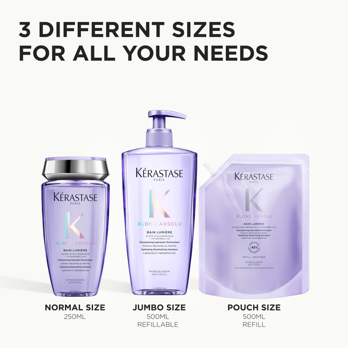 Kérastase Blond Absolu Bain Lumière Shampoo for lightened or highlighted hair 500 ml Refillable