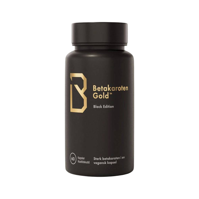Betakaroten Gold Black Edition Kosttilskudd 60 kapsler - Cancam