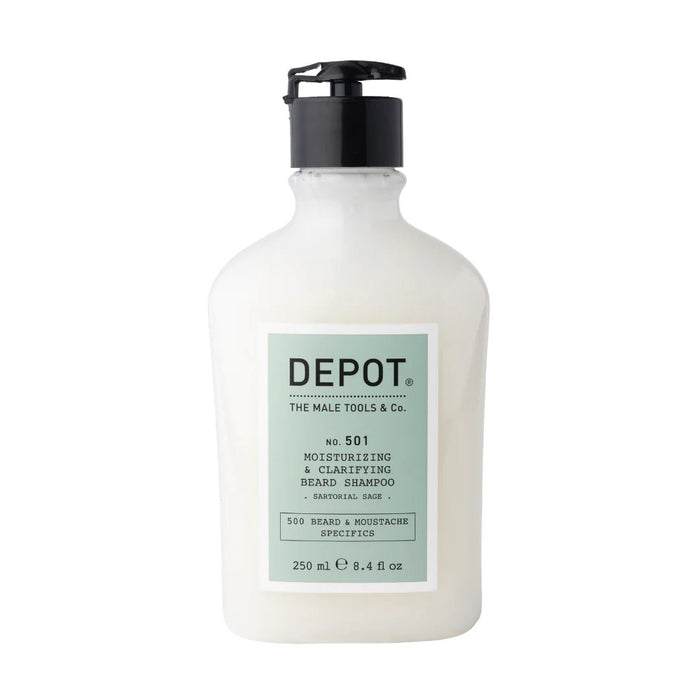 Depot No. 501 Moisturizing & Clarifying Beard Shampoo Sartorial Sage 250 ml - Cancam