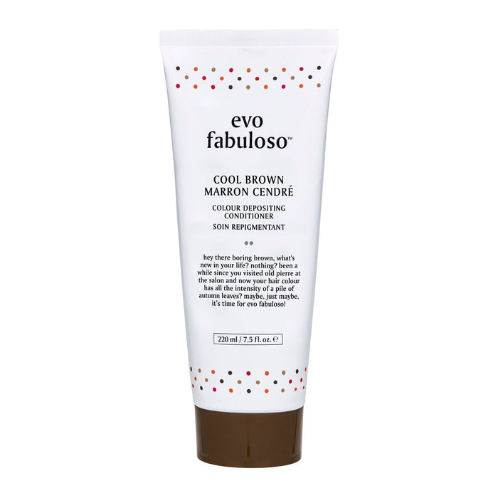 Evo Fabuloso Cool Brown Colour Depositing Conditioner 220 ml - Cancam