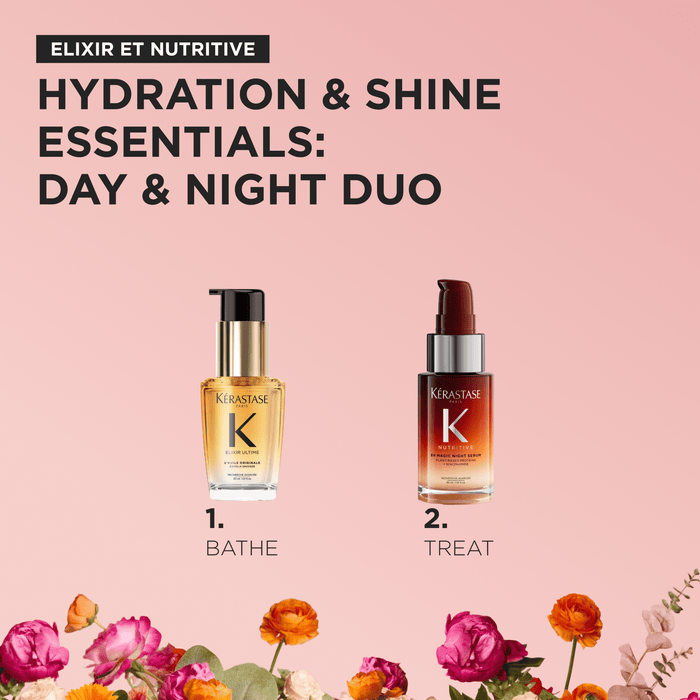Kerastase 8H Magic Night Serum & Ultime Originale Hair Oil Mini Duo Spring Set 2026 - Cancam