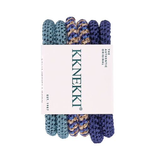 Kknekki hårstrikk Slim Bundle Blue 6pk - Cancam