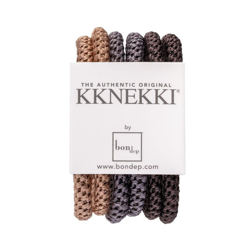 Kknekki hårstrikk Slim Bundle Brown 6pk - Cancam