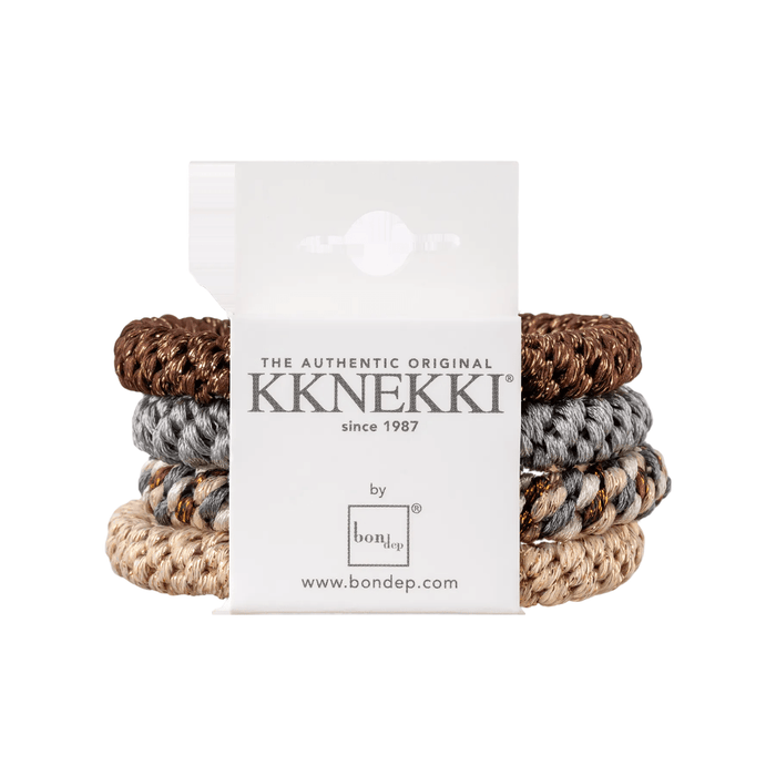 Kknekki hårstrikk Exclusive Brown Gray - Cancam