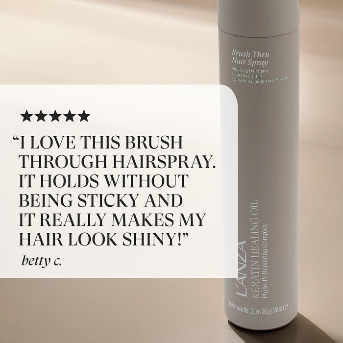 Lanza Keratin Healing Oil Brush Thru Hair Spray 350ml - Cancam