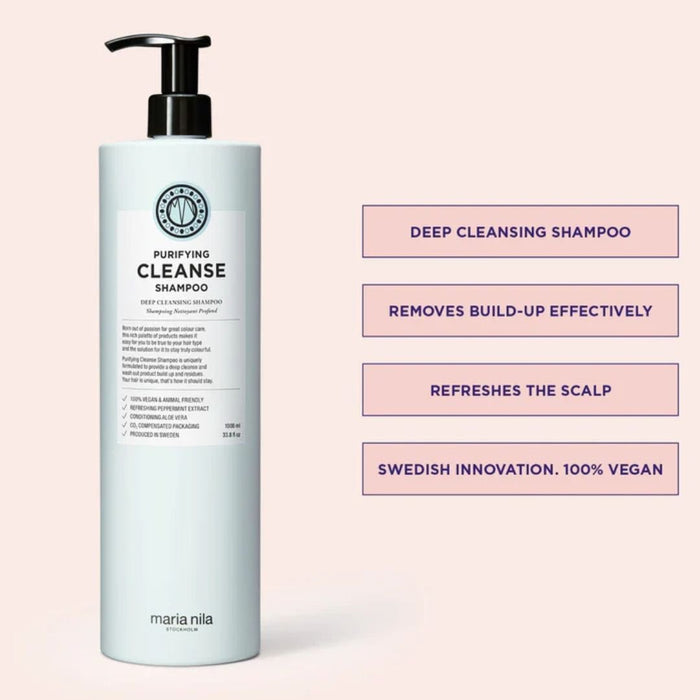 Maria Nila Purifying Cleanse Shampoo 1000 ml - Cancam