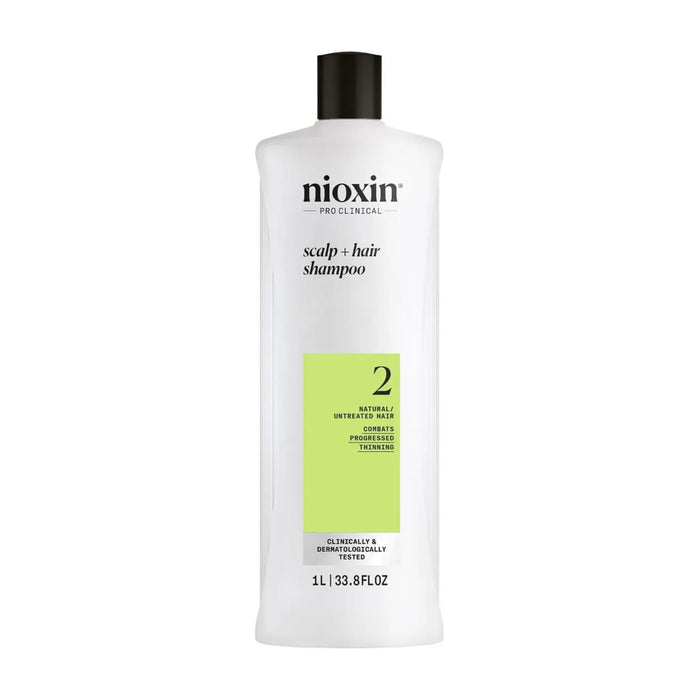 Nioxin System 2 Shampoo for Thinning Hair 1000 ml - Cancam