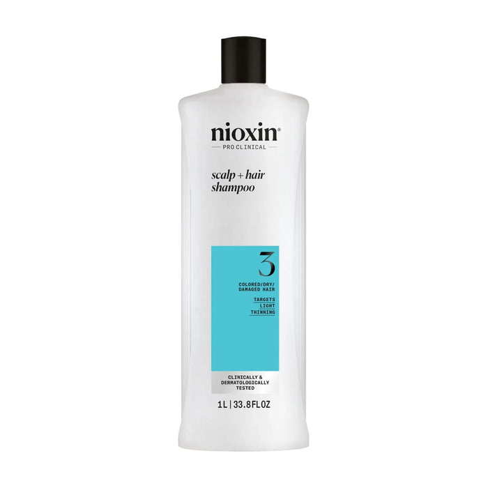 Nioxin System 3 Shampoo for Colored Thinning Hair 1000 ml - Cancam