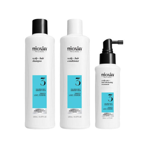 Nioxin System 3 Trial Kit for Colored Thinning Hair 150+150+50 ml - Cancam
