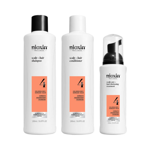 Nioxin System 4 Trial Kit for Colored Thinning Hair 150+150+40 ml - Cancam