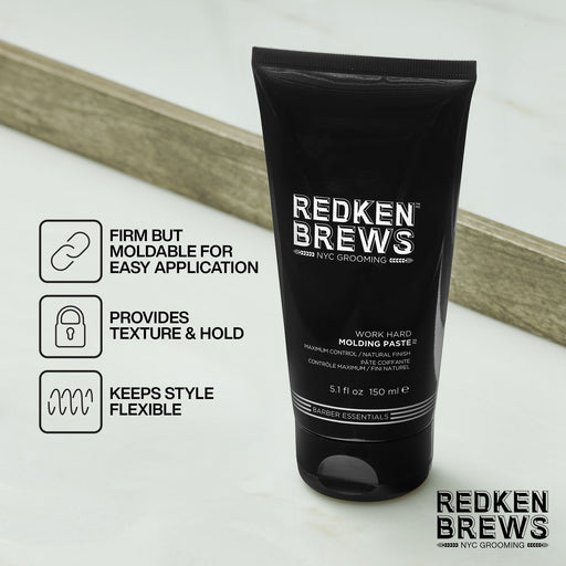 Redken Brews Work Hard Molding Paste 150 ml - Cancam