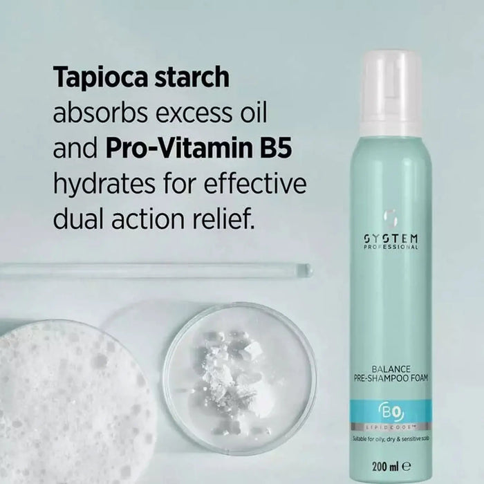 System Professional Balance Pre - Shampoo Foam 200 ml - Cancam