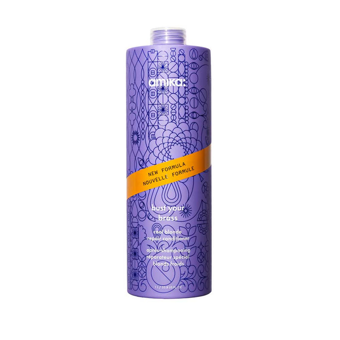 Amika Bust Your Brass Cool Blonde Conditioner 1000 ml - Cancam