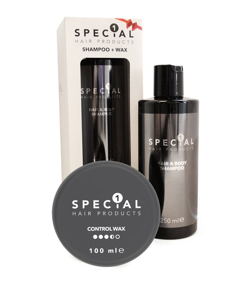 Special 1 Hair and Body Shampoo + CONTOL WAX 300+100 ml - Cancam