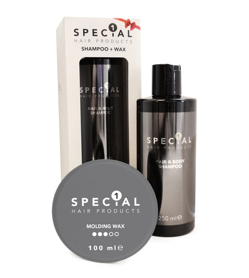 Special 1 Hair and Body Shampoo + MOLDING WAX 300+100 ml - Cancam