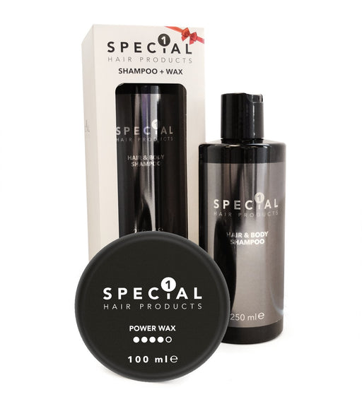 Special 1 Hair and Body Shampoo + POWER WAX 300+100 ml - Cancam